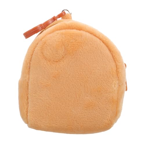 Cute Plush Purse Keychain Cartoon Small Backpack Pendant for Girls Portable Storage Pouch for Trinkets Candy Color Design for Teens and Boys and Girls