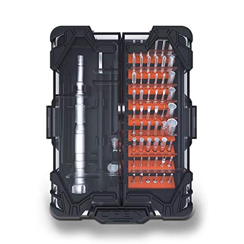 Precision Screwdriver Bit Set Magnetic Torx Hex Screwdriver Bits 62-in-1 Switch Box Hand Tools for Laptop PC Mobile Phone