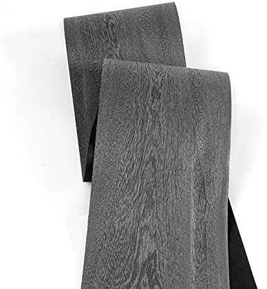 NUPART 1 Roll 2.2 Meter Natural Wenge/Siamese/Millettia Laurentii Veneer Veneer Thin Wood Solid Handmade DIY Speaker Guitar Floor (Color : Black, Size : 16-20 x 220 cm*0.2mm)