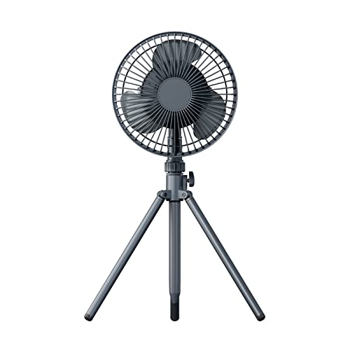 Ventilateur de chambre silencieux 4000 mAh avec trépied stable et éclairage LED sans fil