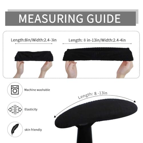 Image of FORCHEER Office Chair Armrest Covers Stretchable Water Resistant Spandex Stretch Jacquard Elastic Band Computer Office Chair Arm Pad Covers Chair Slipcover for Desk Chairs Arm 2P-Dark Brown