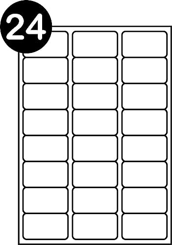 A4 Self Adhesive Address Labels, 100 Sheets, 1-44 Labels PER Sheet (24 Labels PER Sheet)