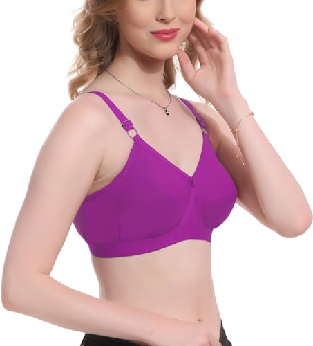 Image of Elina Women's 100% Cotton Regular Full Coverage T-Shirt Bra (Enora)