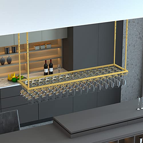 Support de rangement en verre de plafond en métal robuste style européen