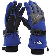 Caracaleap Skihandschuhe Männer Frauen Schnee Handschuhe Winddicht Winter Wasserdicht