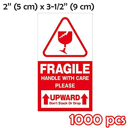 Buy Pack of 1000 'Fragile' Packing Stickers / Sticky Labels Large