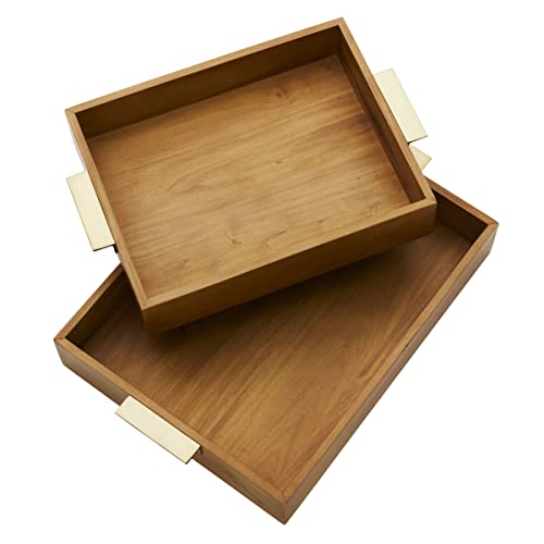 Gourmet Basics by Mikasa 5286831 Medina Serviertablett aus Holz, 2 Stück, braun Cover