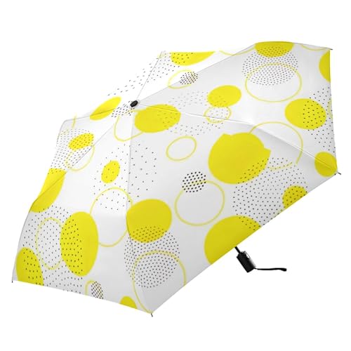 Parapluie géométrique à pois jaunes pour le camping et les professionnels - 5