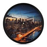 Colocación versátil: estos relojes de pared de baño con paisaje de Nueva York vienen en una variedad de fabulosos patrones y colores. Ya sea que estés buscando una nueva adición a tu sala de estar, baño, cocina, comedor, dormitorio, oficina, aula o estudio, este reloj de pared colgante de paisaje de la ciudad de Nueva York seguramente encajará perfectamente