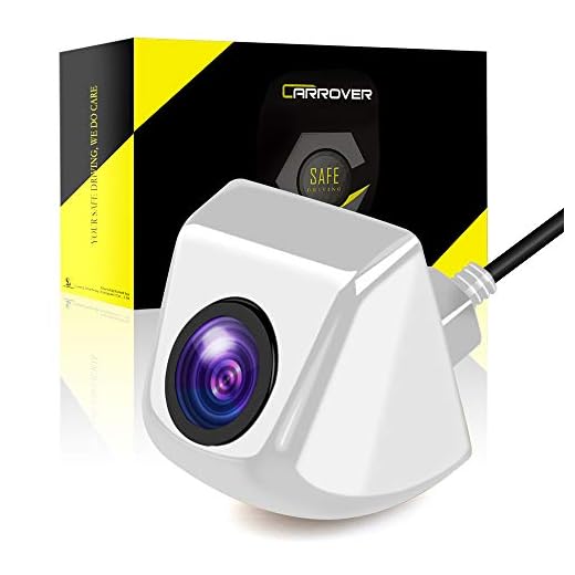 CAR ROVER Coche Universal de Visión Trasera Cámara CCD Chip para Todos Los Modelos de Coches (Blanco)