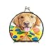 Produktbild Runder Spiegel Tragbar Niedlich Happy Dog Wear Krawattenspiegel Für Geldbörse Doppelseitig Mit 2 X 1x Vergrößerung Faltbarer Tragbarer Tragbarer Geldbeutelspiegel Für Frauen Mädchen Dame