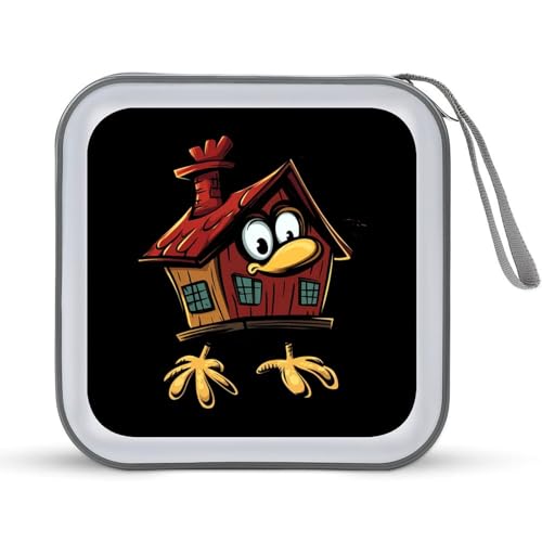 House on Chicken Legs CD Case Portable DVD Holder Storage Organizer for Home Travel