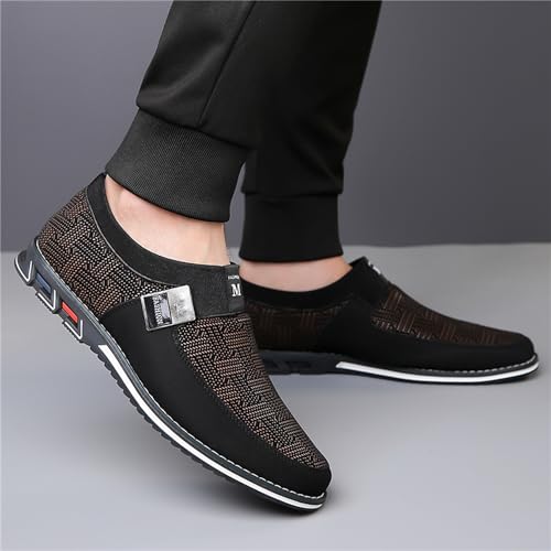 Image of Veslesth Men Casual Shoes Sneakers Loafers Comfort Walking Shoes Fashion Driving Shoes Luxury Leather Shoes for Male Business Work Office Dress Outdoor