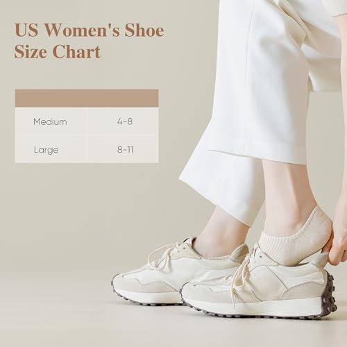No Show Socks for Women Thin Ankle Socks Low Cut, Non-Slip Silicone 6