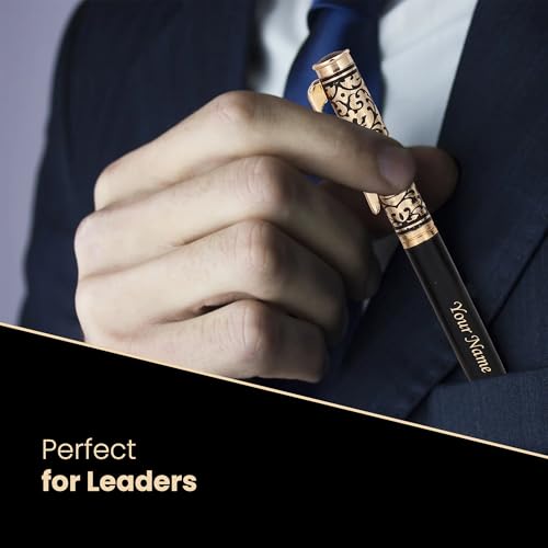 Image of Celebr8 Customized Name Engraved Metal Pen for Men | Personalized Blue Ink Signature Writing Pen | Premium Office Stationery | Friendship Day Gifts | Corporate Gift for Employees & Colleagues