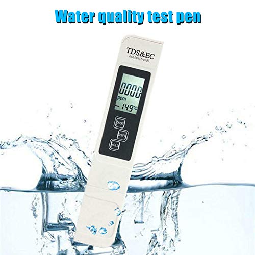 Juntful Water Quality Test Pen Digital PH Meter Tester Aquarium LCD Pen Monitor TDS EC Water Meter Tester
