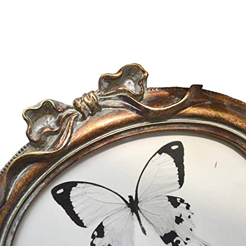 Sikoo Vintage Oval 4X6 Picture Frame Antique Ornatetabletop And Wall Hanging Photo Frame With High Definition Glass Front For Home Decor thumb #6