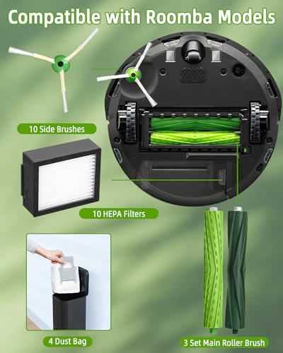 Kit d'accessoires de rechange pour iRobot Roomba i7 j7 e5 i3 j7+ i8+ - 4