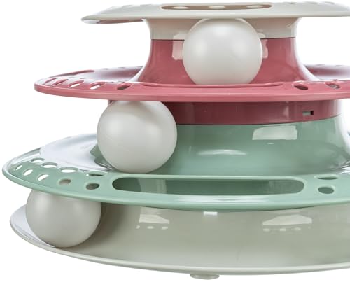 Trixie 41345 Spielturm Catch the Balls, Kunststoff, ø 25 × 13 cm