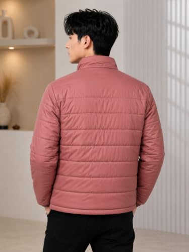 Image of TAGAS JACKET|mans Winter Puffer Jacket| Men's Solid Black Quilted Puffer Jackets | Lightweight Warm Winter Wear | Full Sleeve Front Zip Closure | Casual Outdoor Travel Jacket for Men