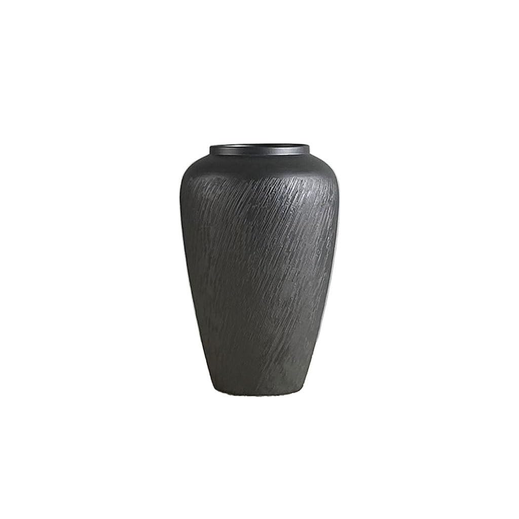 Vase Ceramic Vase Chinese Retro Ornaments Home Living Room Porch Flower Arrangement Flower Vessel Ceramic Vase(B)