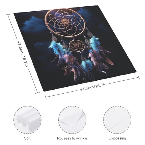 Serviette en tissu lavable attrape-rêve écoresponsable pour décoration de table - 3