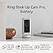 Ring Stick Up Cam Pro, Battery | Two-Way Talk with Audio+, 3D Motion Detection with Bird’s Eye Zones, and 1080p HDR Video & Color Night Vision (2023 release), White