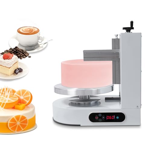 DUIBAII White Birthday Cake Cream Smooth Coating Decoration Machine, Cake