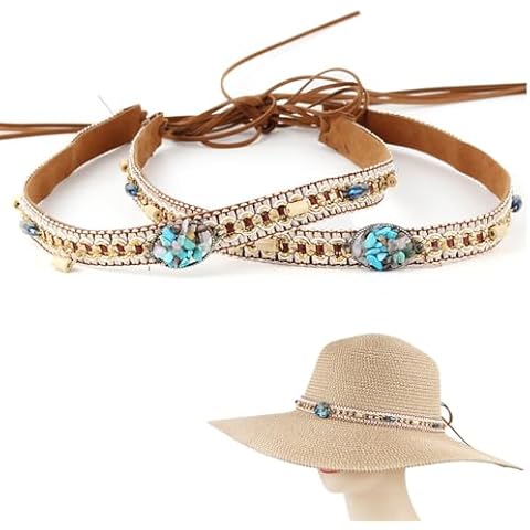GRNUS Beaded Hatband for Fedora Hats Cover