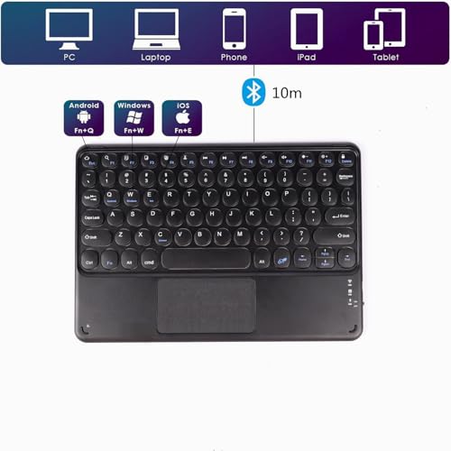 Clavier Bluetooth tactile performant pour une saisie rapide sur iPhone, iPad et PC
