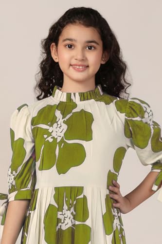 Image of Fashion Dream Girl's Rayon Floral Printed Dress|Girls Dress|Western Dress|Casual Wear