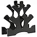 Petit Support d'Haltère Rack Support d'Haltères à 3 Niveaux Support d'Haltères En Plastique Rack de Rangement Haltères Accessoires d'Exercice de Sport Pour La Maisons, Forme d'Arbre, Noir