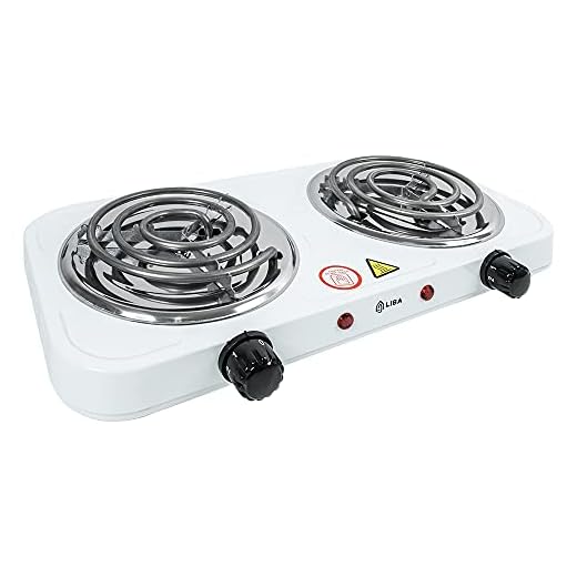 Fogareiro Elétrico Portátil Espiral Duplo 2 Bocas 2100W 110V - Branco