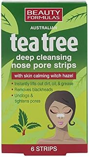 BEAUTY FORMULAS TEA TREE NOSE PORE STRIPS