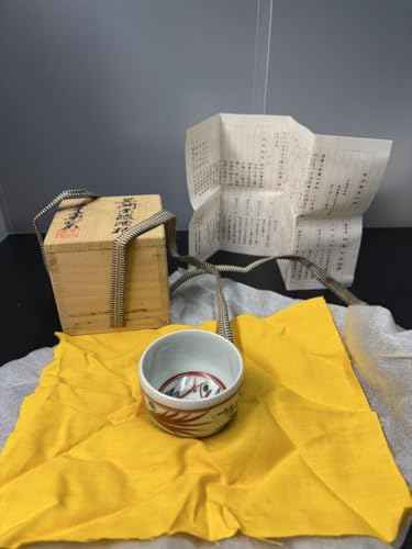 Living National Treasure Takuo Kato Sake Cup Sake Cup Kobei Kiln Kuresu Akae Sake Cup with Co-box *Wooden box not included for international shipping