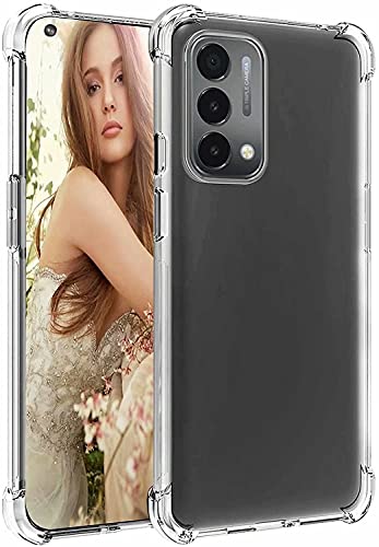 Starhemei for OnePlus Nord N200 case, Case for OnePlus Nord N200 5G,Soft TPU Shock Absorption Flexible Gasbag Protection Case Cover for OnePlus Nord N200 5G (Clear)