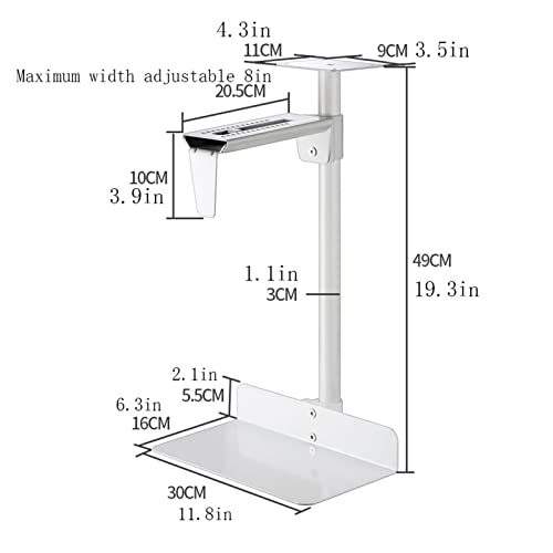 Soporte para CPU para torre de PC pesado. Soporte de refrigeración del procesador ajustable instalado bajo la mesa miniatura 2