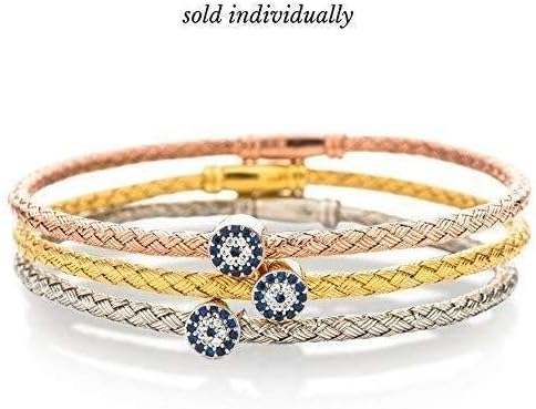 Miniatura 4 de Pulsera de plata de ley contra el mal de ojo para mujer