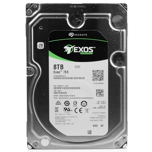 Image of Seagate Exos 7E8 8TB 7200 RPM Nearline SAS 3.5-Inch Enterprise Hard Drive (ST8000NM0075) (Renewed)