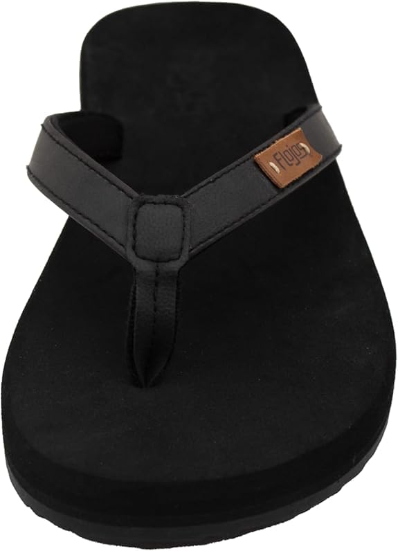 FLOJOS Women's Billie Flip-Flop, Black, 82