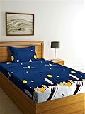 Home Sizzler 144 TC - Sábana de microfibra para niños, diseño de galaxia con 1 funda de almohada