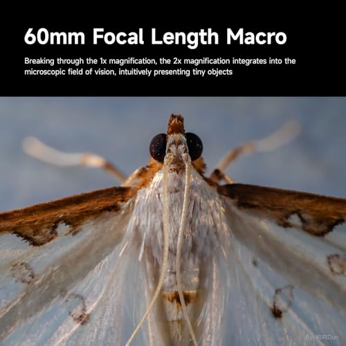 Image of Brightin Star 60mm F2.8 II 2X Macro Lens for Canon EF-M Mount Mirrorless Cameras, Full Frame Manual Focus MF Prime Large Aperture Lens, Fit for M, M2, M3, M5, M6, M10, M100, M50, M200