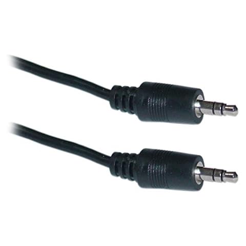 Cables Unlimited AUD-1100-25 3.5 mm 25 feet Male to Male Stereo Cable - Black Cover