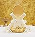 Gold Art India Gold Plated Off White Ganesha for car Dashboard, Gifting, Home Decor, Diwali, Hindu god Ganesha
