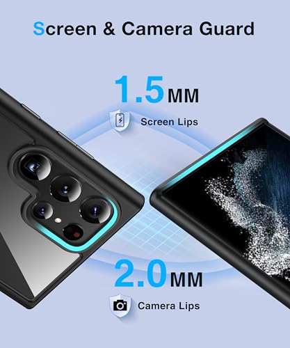 Coque Samsung S22 Ultra silicone pare-chocs rigide aimantée