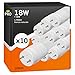 10x Tubi LED 120cm G13 T8 18W Professionale Garanzia 5 Anni 1700 lumen - Luce Bianco Naturale 4000K - Fascio Luminoso 160° - Sostituzione Neon
