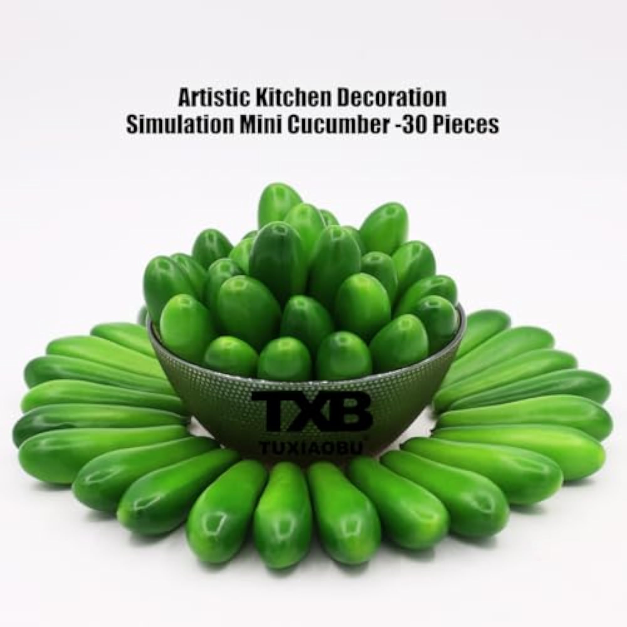Artificial Cucumber Decoration, Lifelike Fake Vegetable for Home