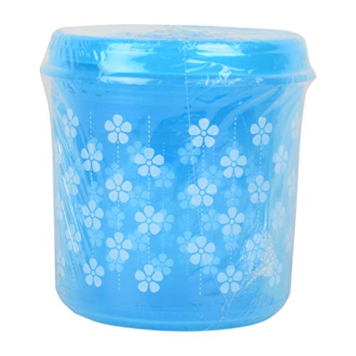 Image of Joyo Plastic Storewell Polka Dot Container Set, Blue, 4 Pieces