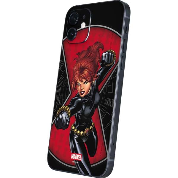Skinit Decal Phone Skin Compatible with iPhone 12 - Officially Licensed Marvel Black Widow Natasha Romanova Design
