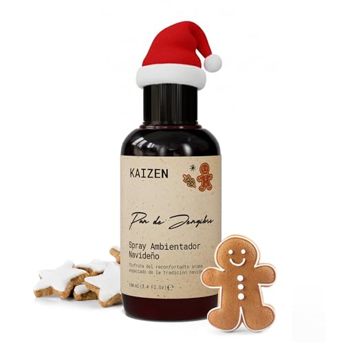 Kaizen® Spray Ambientador Navidad 100ml - Pan de Jengibre, Canela y Clavo